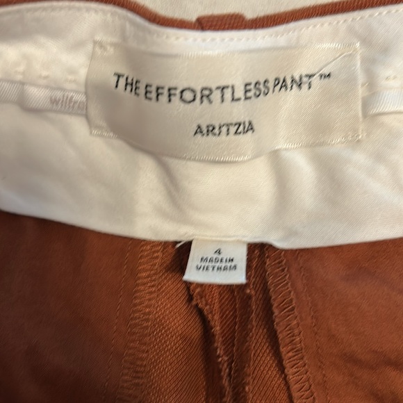 Aritzia Orange/Copper/Rust Effortless Pant - Picture 6 of 8